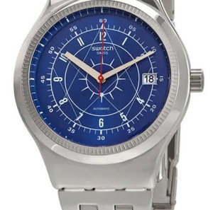 SWATCH SISTEM BOREAL YIS401G AUTOMATIC SILVER STAINLESS STEEL BRACELET 42mm ΑΝΤΡΙΚΌ ΡΟΛΌΙ.