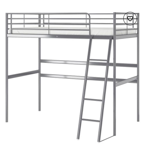 IKEA loft bed set with desk and stairs like new