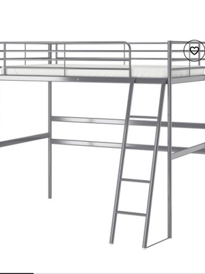 IKEA loft bed set with desk and stairs like new