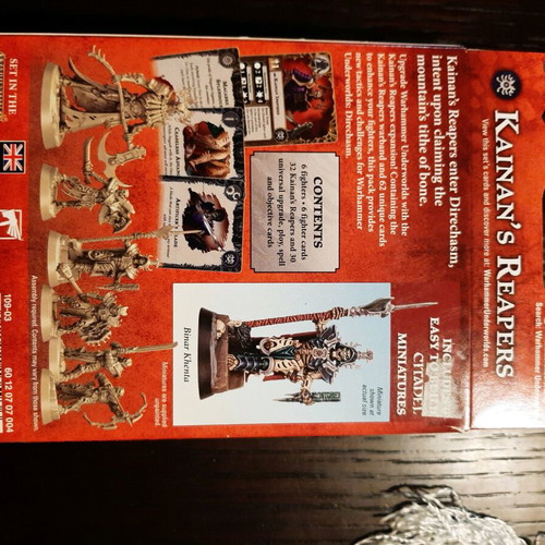 Kainan's Reapers like new with cards and miniatures in frames