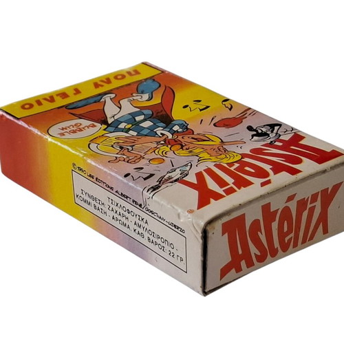 Vintage Perfetti Asterix Bubble Gum New With Box And Collectible Card