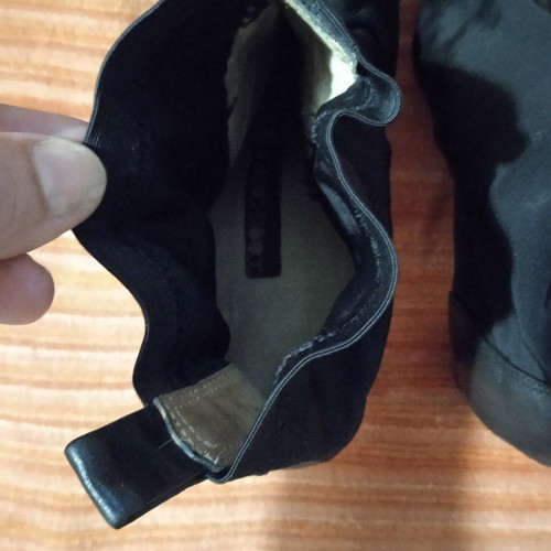 Haris Kazakos Leather Summer Sock Boots Size 39 Like New Made in Italy