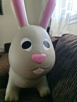 Gerardos Toys Hop Hop Bunny like new, grey for 1+ years