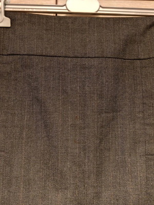 Zara basic knee-length skirt new, dark gray, size XL