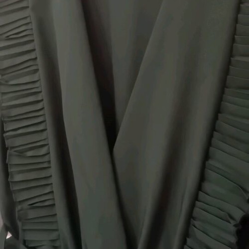 Green pleated dress size small like new