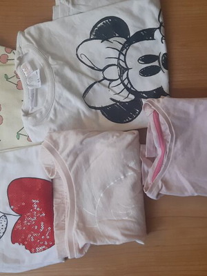 Zara t-shirts for ages 3-6 years like new with free skirt for 3-4 years