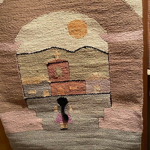 Handmade woven wall decor 100% wool new
