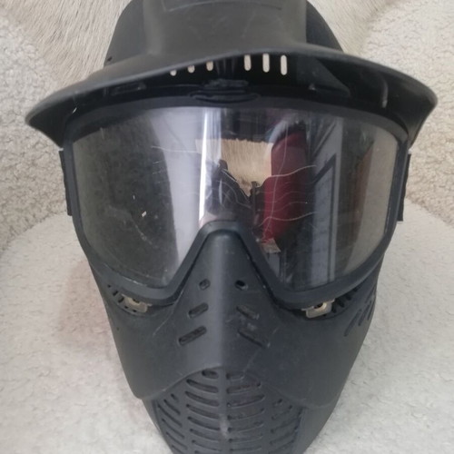 Paintball JT Elite Headshield mask used, black