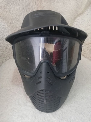 Paintball JT Elite Headshield mask used, black