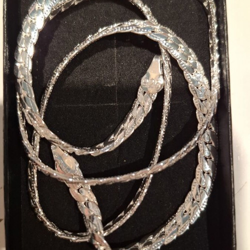 Chain 925 sterling silver, 49 cm, new