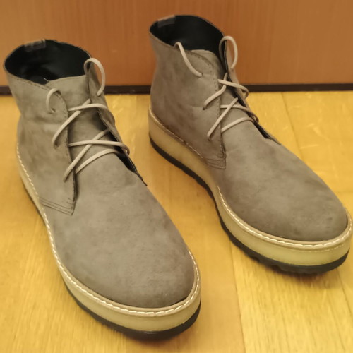 Suede ankle boots new, beige and brown, size 40