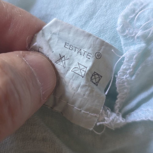 Cotton shirt Estate with slits, size M, like new, turquoise