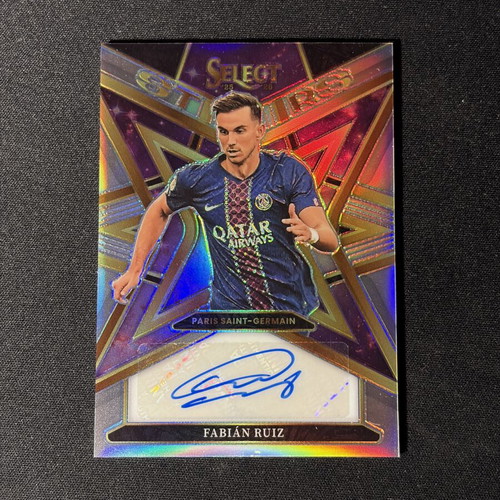2025-26 Panini Select Fabian Ruiz Stars Auto card like new