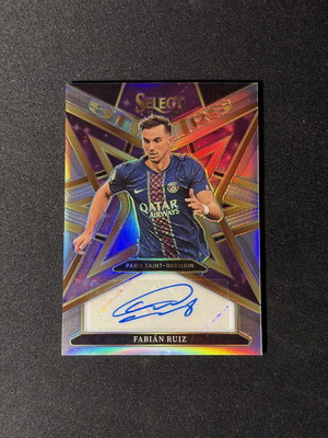 2025-26 Panini Select Fabian Ruiz Stars Auto card like new