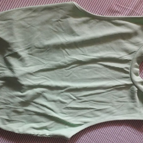 Top ribbed elastic with open back like new