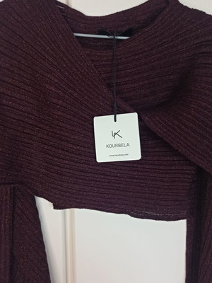 Cardigan Ioanna Kourbela Dianalux Shimmering Water vintage brown καινούργιο