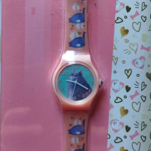 Diakakis wristwatch new, pink and purple