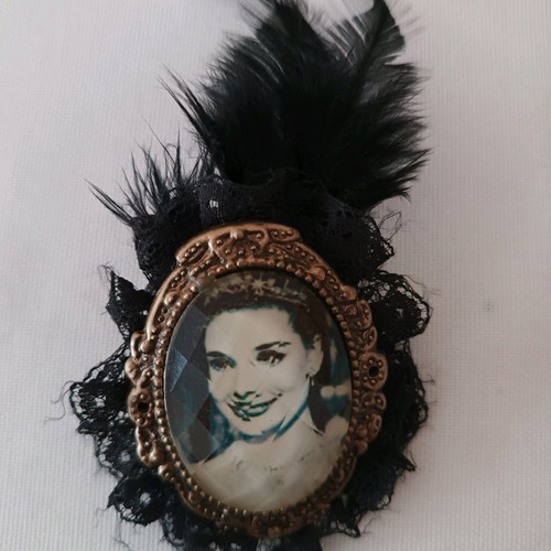 Audrey Hepburn pin-hair clip used vintage from London
