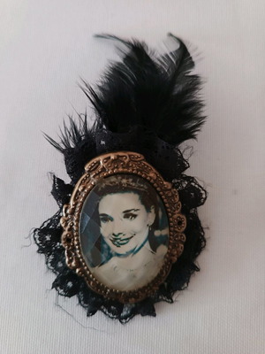 Audrey Hepburn pin-hair clip used vintage from London