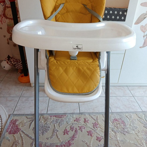 Lorelli Party high chair, lemon curry leather