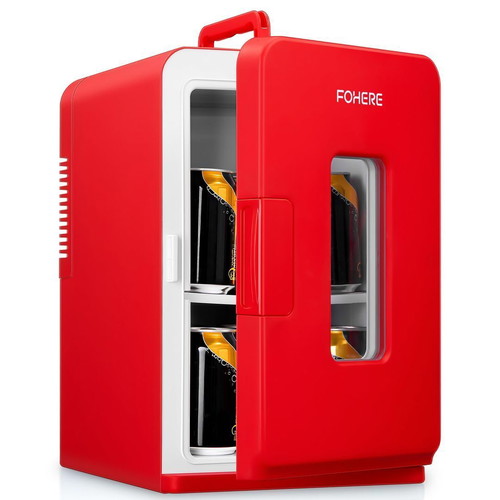 15L Mini Fridge Cooler and Heater DC/AC for Car Office Dorm