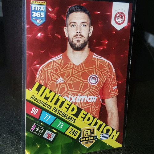 Alexandros Paschalakis Limited Edition Panini Adrenalyn XL FIFA 365 like new