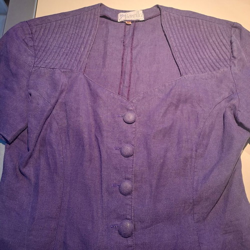 Linen blouse like new, purple, size L