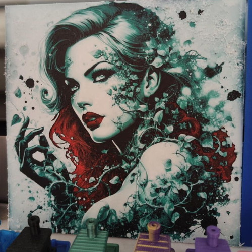 2D Poster Poison Ivy with Poisoned Leaves DC like new