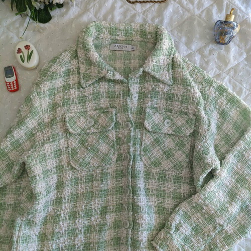 Coquette Paste green and white jacket used