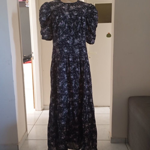 ASOS maxi dress cotton dark gray like new, sizes L/XL