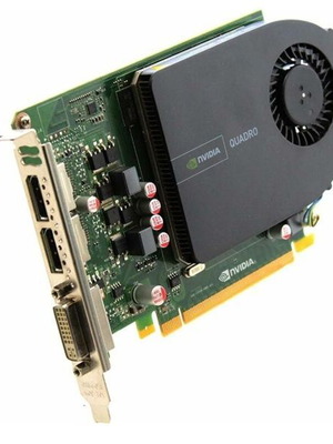 NVIDIA Quadro 2000 graphics card used, 1GB DDR5, PCI-E, DVI, DisplayPort