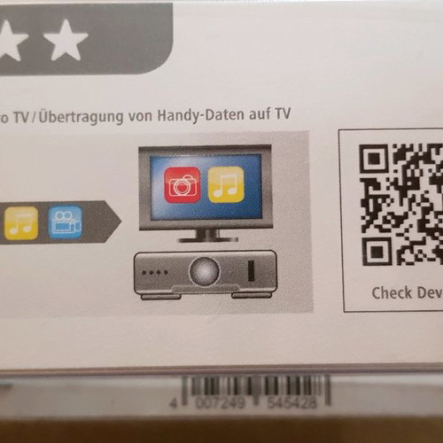 Hama HDMI-MHL cable like new for TV to mobile connection