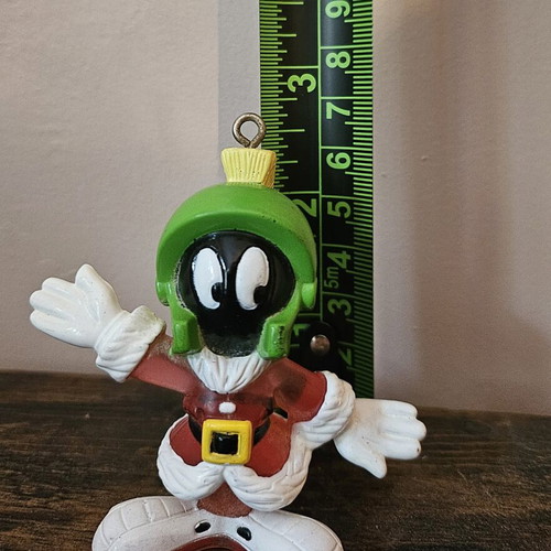 Marvin the Martian figure used, vintage 1996 Warner Bros Christmas