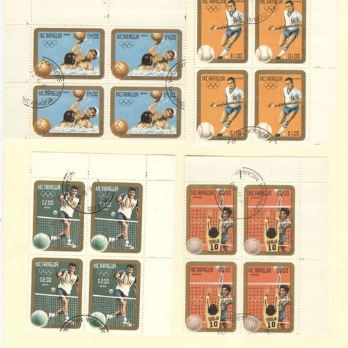 Nicaragua sports stamps pack new