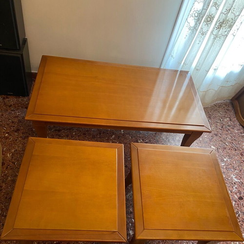 Coffee table set used, 3 pieces