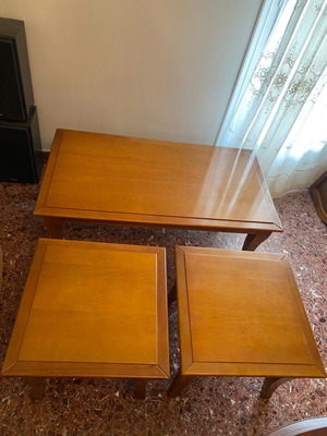 Coffee table set used, 3 pieces