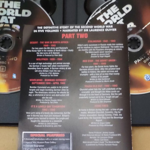 The World at War Special Collectors Edition 5 DVD like new