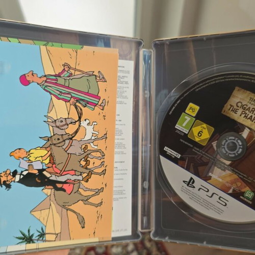 Tintin Reporter: Cigars of the Pharaoh PS5 Limited Edition SteelBook like new