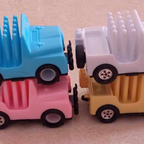 Winner cars 1986 new, set of 4, pencil sharpeners and holders