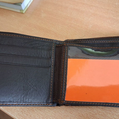 Men's wallet new, brown