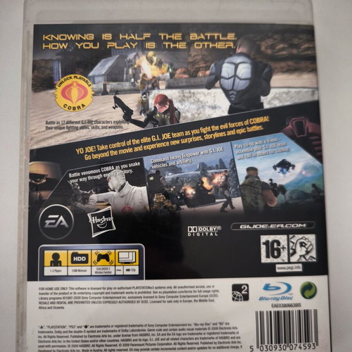 G.I. Joe: The Rise of Cobra PS3 game used for PlayStation 3