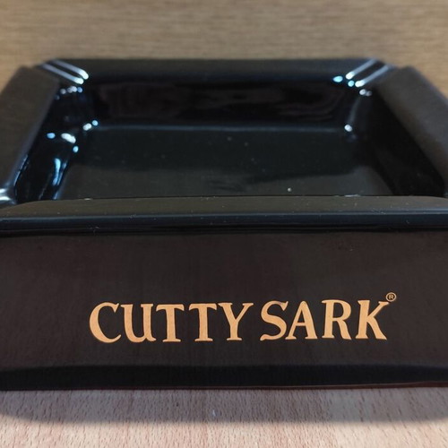 Cutty Sark Scotch Whisky Ceramic Ashtray used, vintage promotional