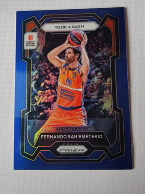Κάρτα Fernando San Emeterio Blue Prizm 2023-24 Panini-Prizm Euroleague Basketball καινούργια