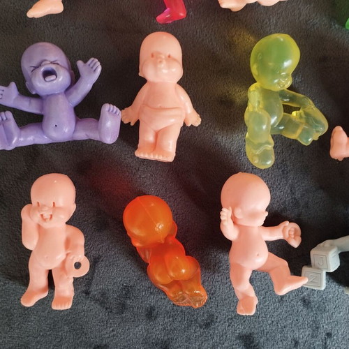 Gemellini baby figures used, pack of 46 with rare figurines