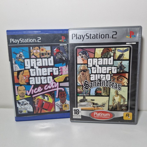 GTA Vice City και San Andreas παιχνίδια PlayStation 2 σαν καινούργια