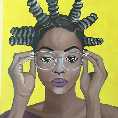 Painting It's time for Africa new, acrylic on canvas 50x60