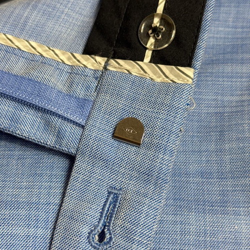 Men's C&A Regular Fit Pants Light Blue Size 54C