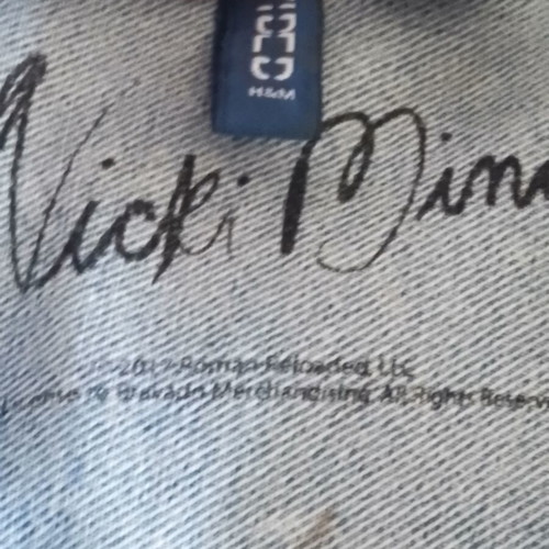 Nicki Minaj men's denim jacket size M used, H&M