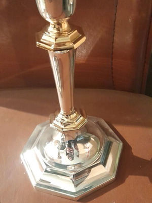 Silver-plated candlestick set new, 5 sets