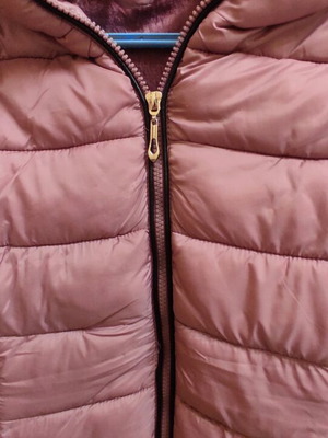 Pink jacket like new, size M, warm with fleece lining